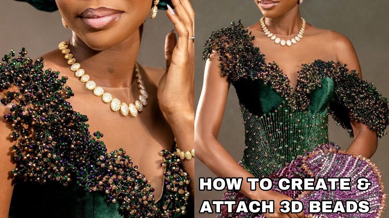 HOW TO CREATE 3D BEADS AND ATTACH THEM | WIREWORK & BEADING TUTORIAL FOR BEGINNERS AND EXPERTS