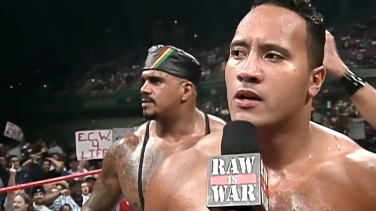 The Rock (Rocky Maivia) First Promo After Joining The Nation of Domination - Die Rocky Die! - RAW