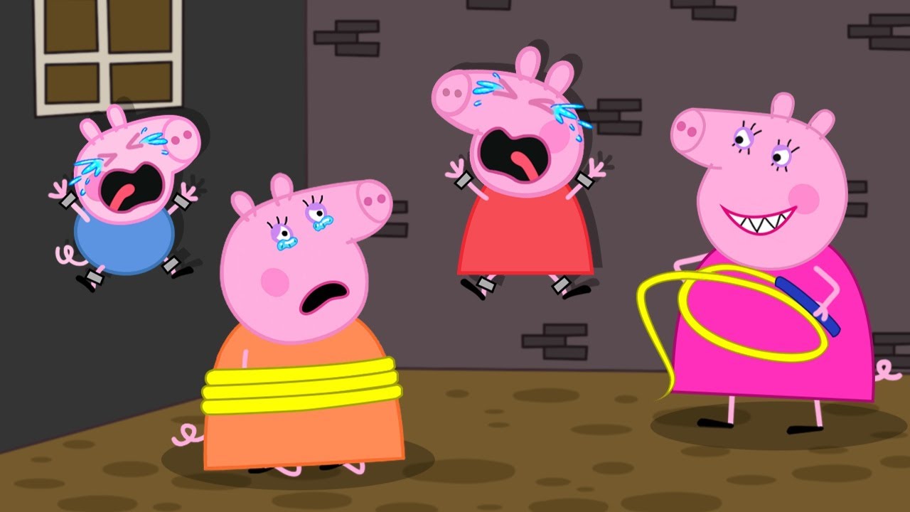 Will someone save them, Peppa and George | Peppa Pig Funny Animation