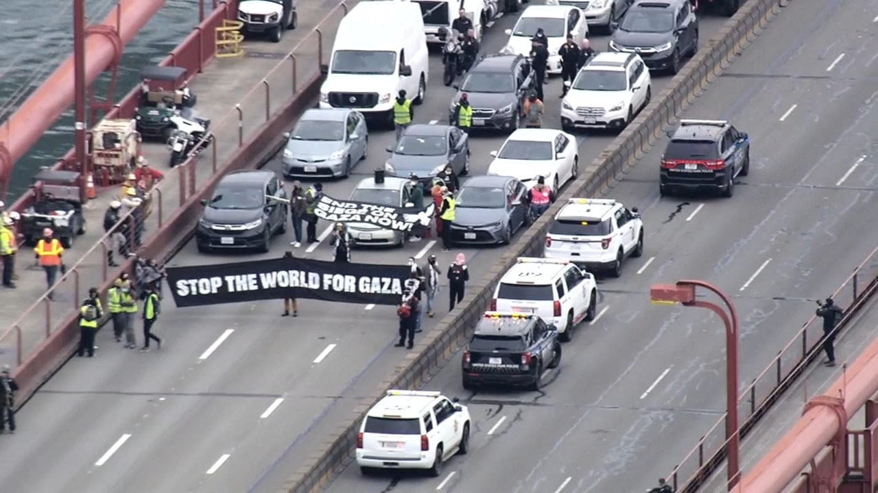 Pro-Palestinian protesters sentenced for 2024 Golden Gate Bridge shutdown