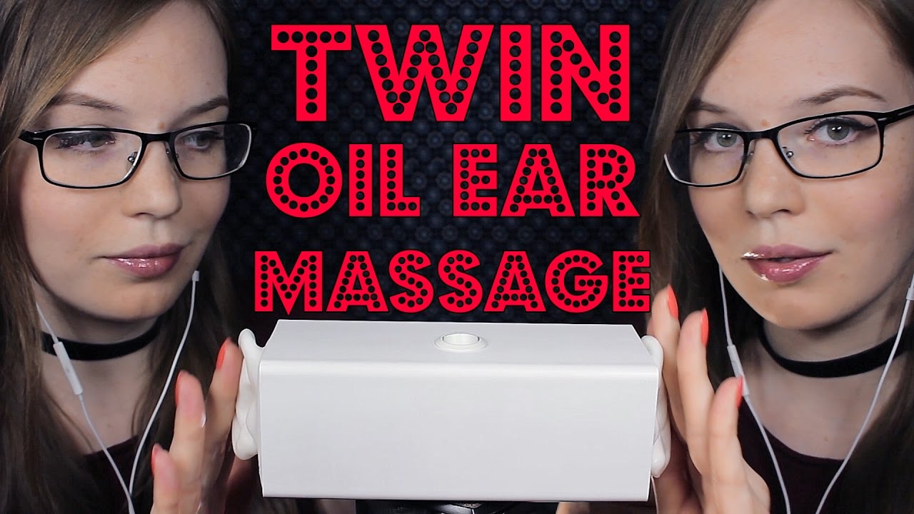 INTENSE Twin Oil Ear Massage + Tickle Trigger Word, Blowing in Ears, No Talking | Binaural HD ASMR