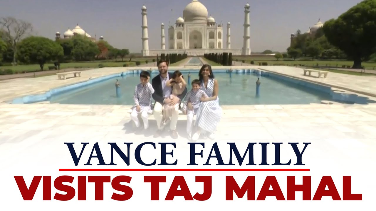 LIVE: U.S. Vice president J.D. Vance along with his family visit Taj Mahal, Agra | Usha Vance