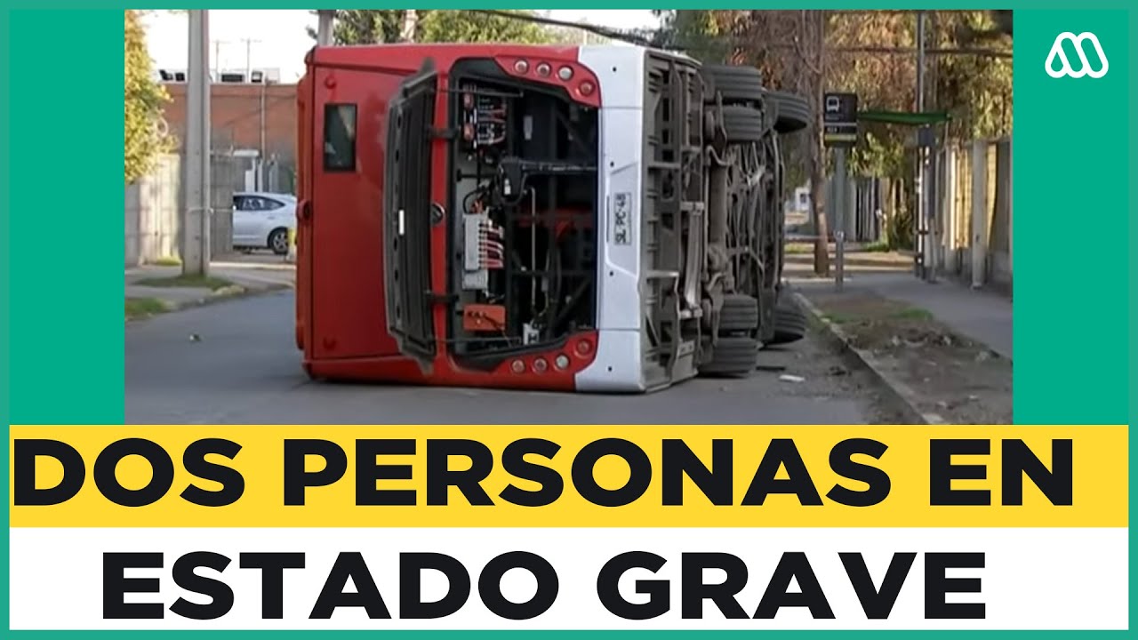 Conductor habría ido hablando por teléfono: Grave accidente de bus sistema Red en Quilicura