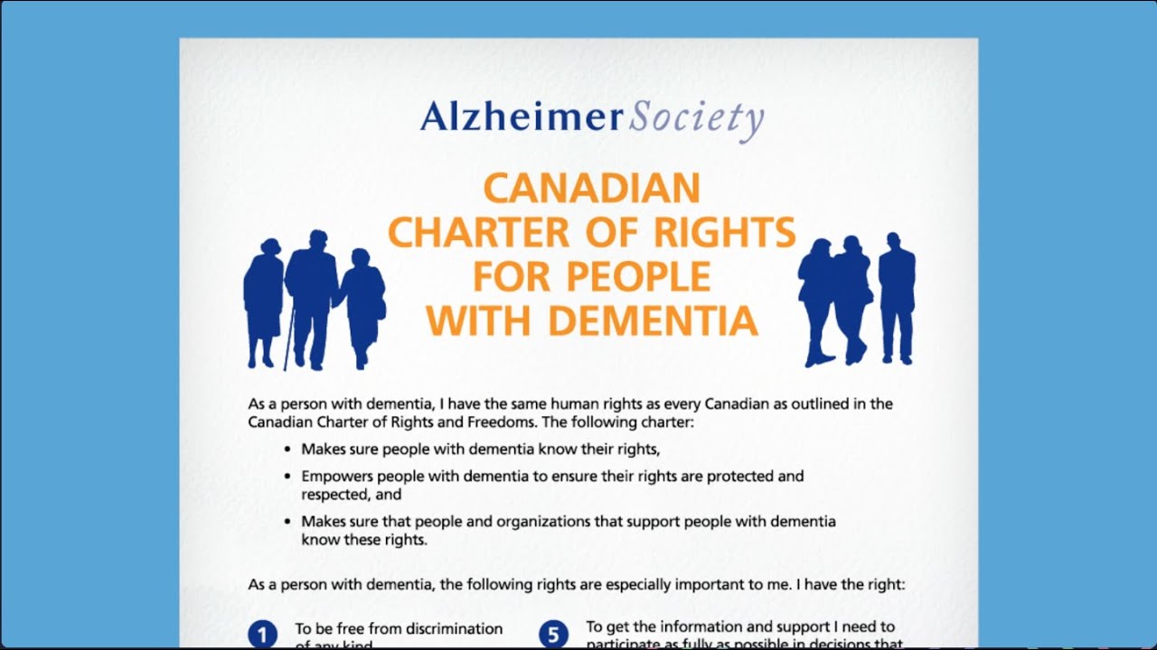 What is the Canadian Charter of Rights for People with Dementia?