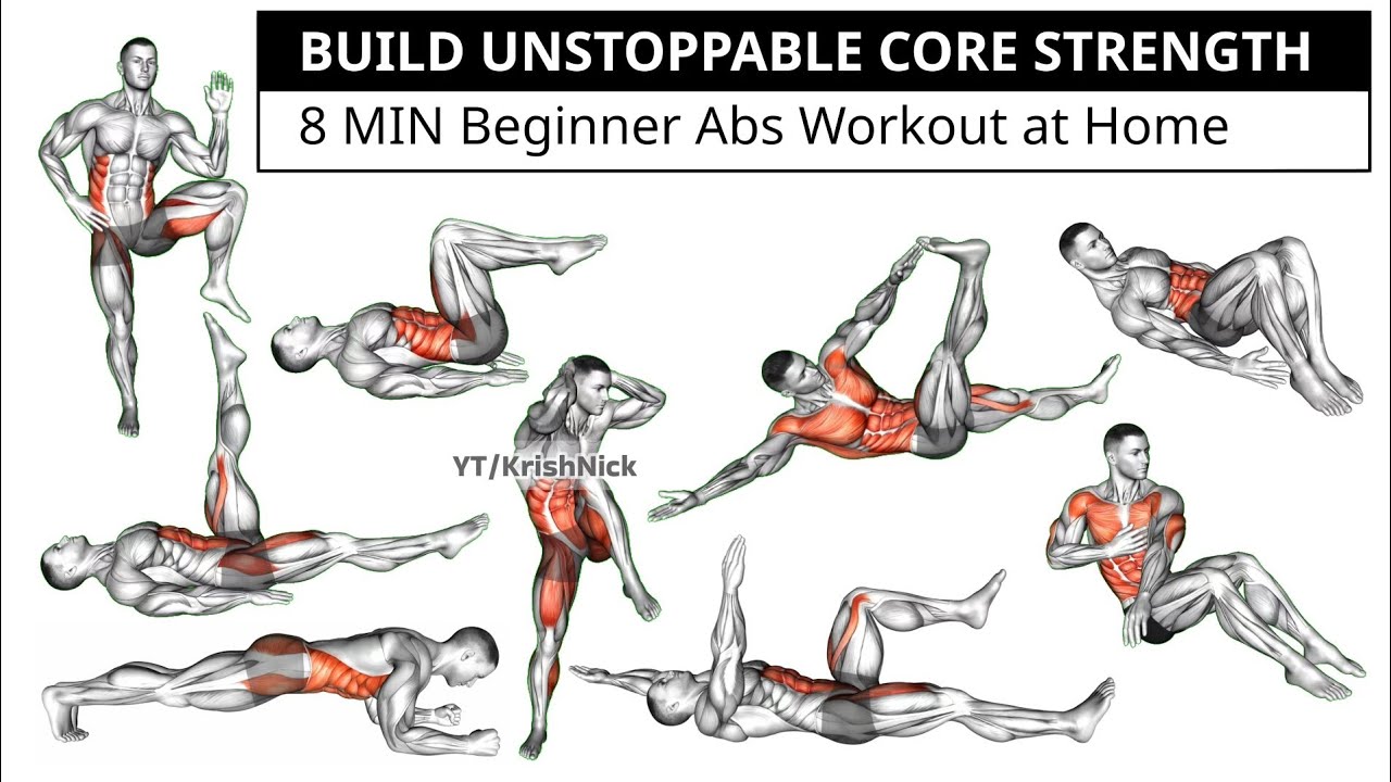BUILD UNSTOPPABLE CORE STRENGTH | 8 MIN Beginner Abs Workout at Home