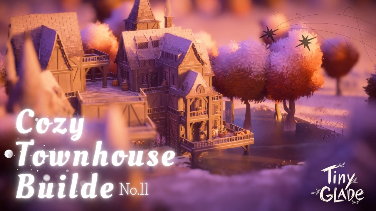 【ASMR】今日も建築 11| Cozy Townhouse Builde【Tiny Glade】