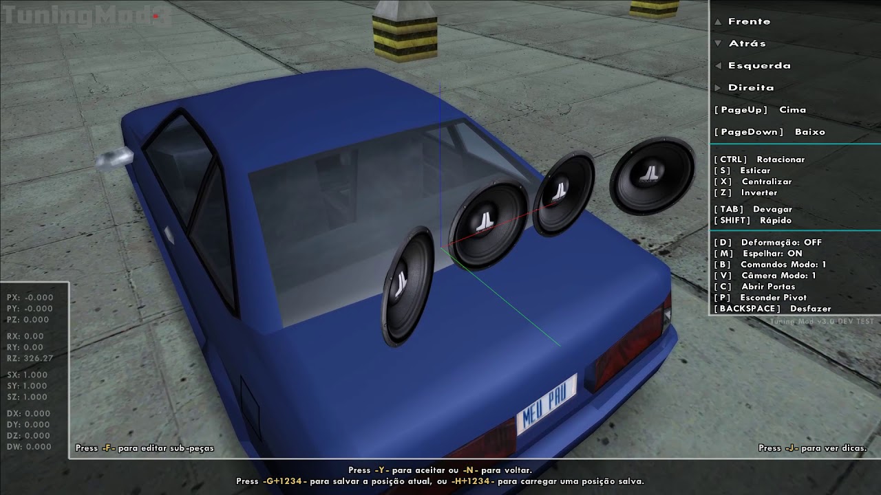 [GTA] Tuning Mod v3 - Espelhar