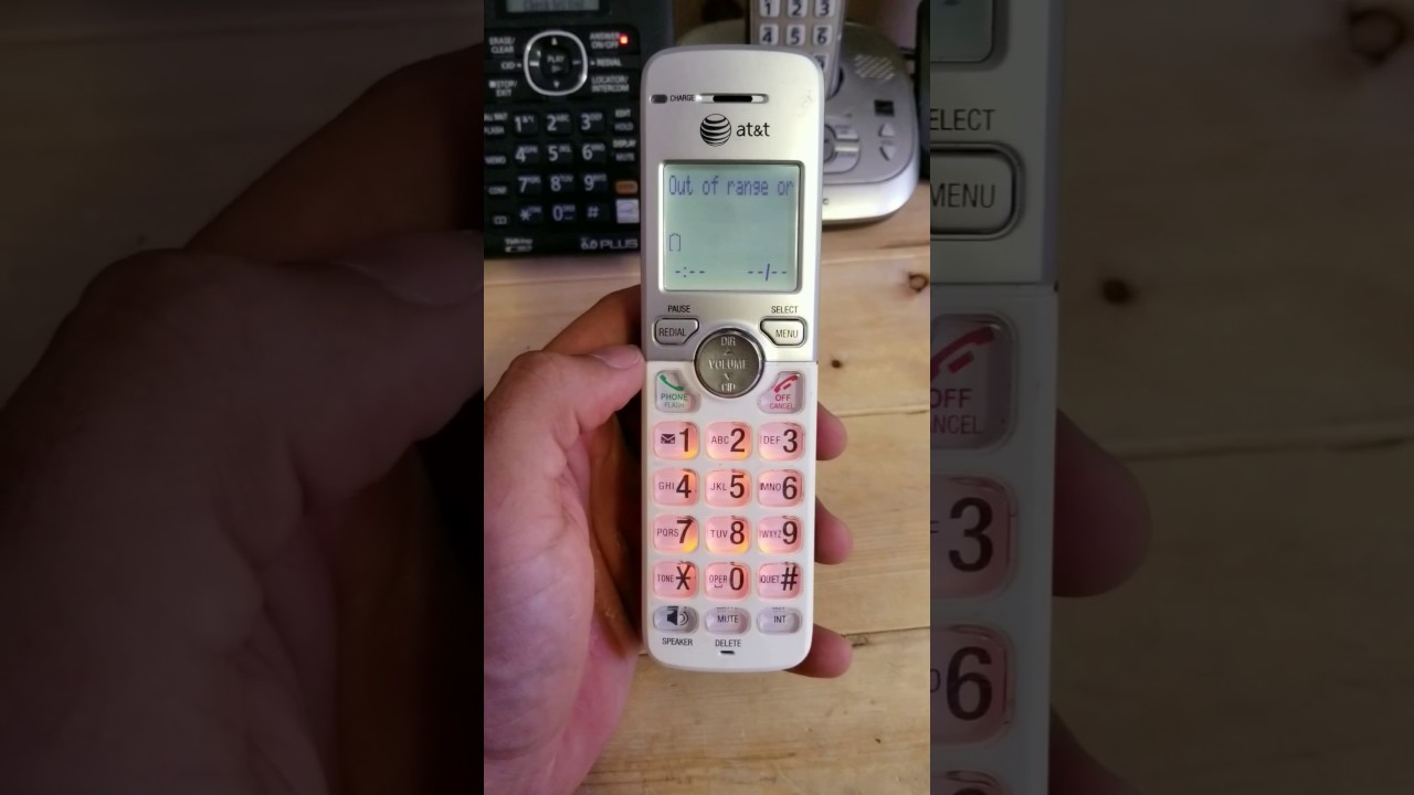 How to reset your At&t or V-tech handset part 1