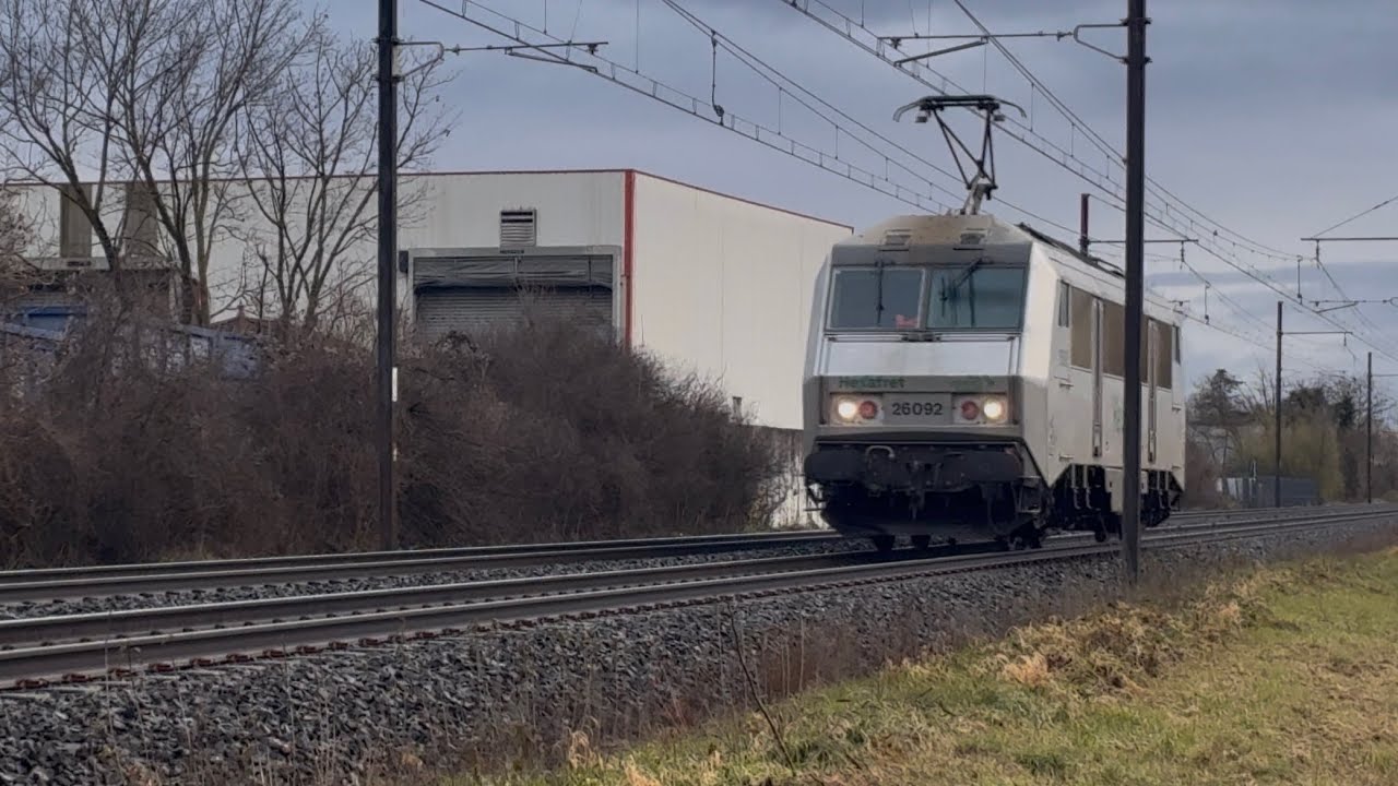 Des trains autour d’Amberieux en Bugey 10/01/26 