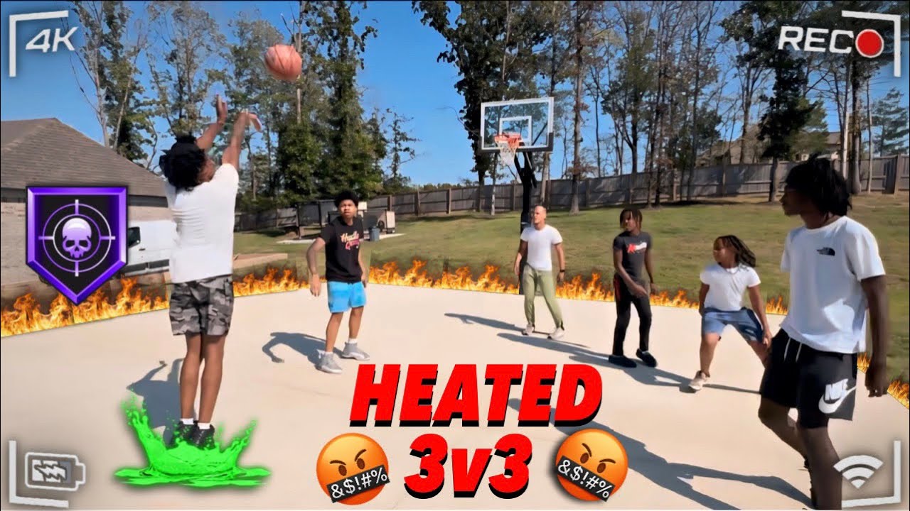 HEATED 🤬 3v3 BASKETBALL BET (FIGHT BROKE OUT😱)