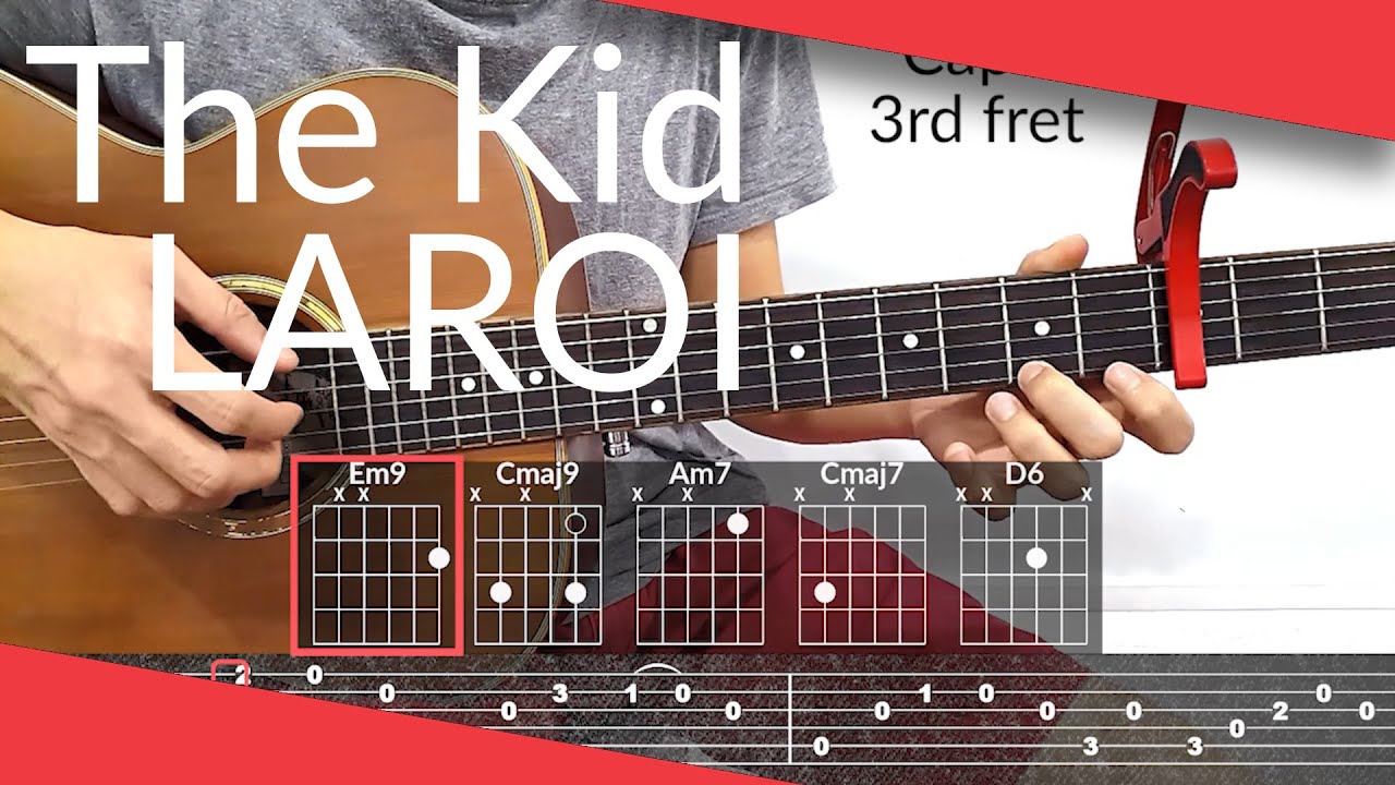 ERASE U (The Kid LAROI) Guitar Tutorial | Tab, Chords