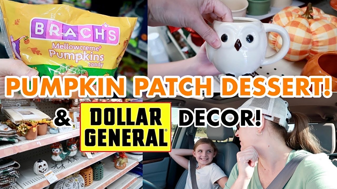 A FUN PUMPKIN PATCH DESSERT & DOLLAR GENERAL FALL DECOR! @ThrilledThrifter