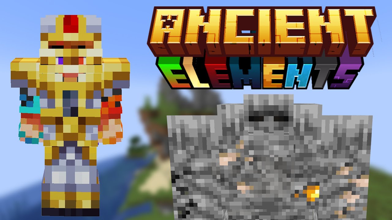 Minecraft Blocks and Mobs Mod Review ► 100 Days, 100 Mods. Ancient Elements Mod Review #65