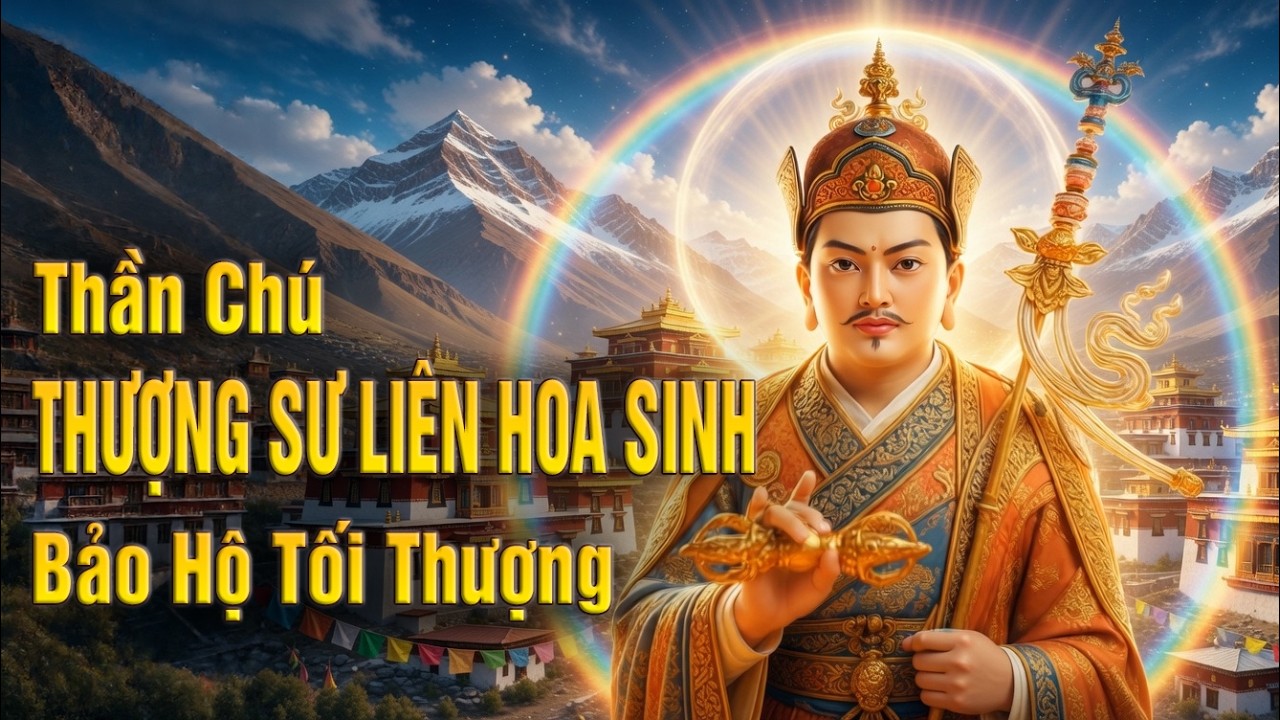 Thần Chú Liên Hoa Sinh Om Ah Hum Vajra Guru Padma Siddhi Tăng Trưởng Phước  Đức - Thần Chú Mật Tông