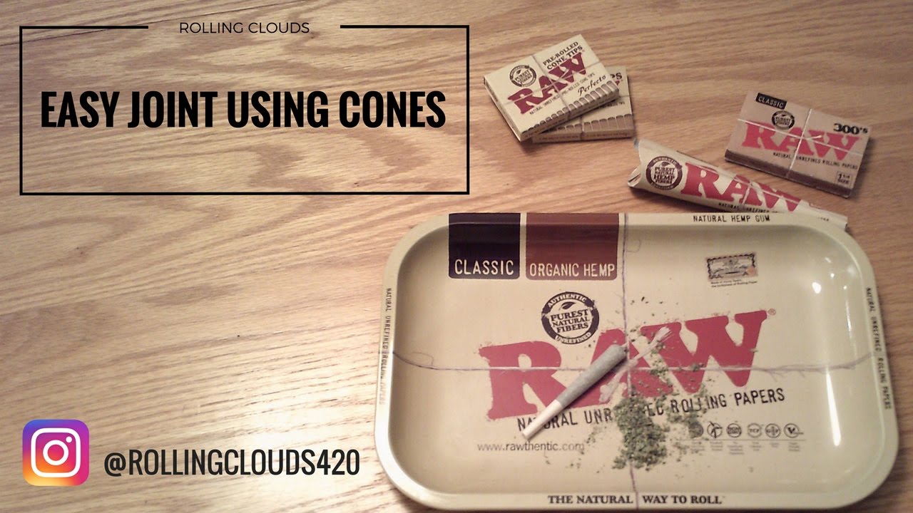 How To Roll Easy Joint Using Raw Cones