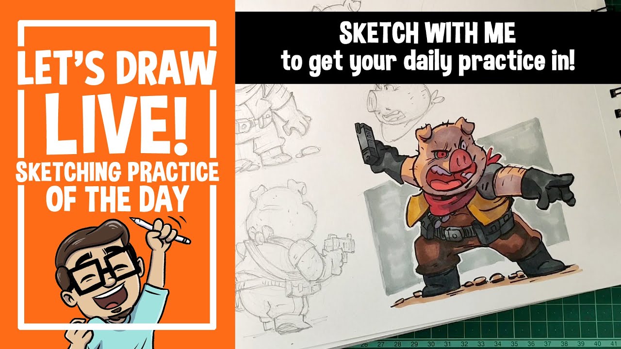 Let's Draw Live: Sketching Practice for the Day | How to Start Drawing