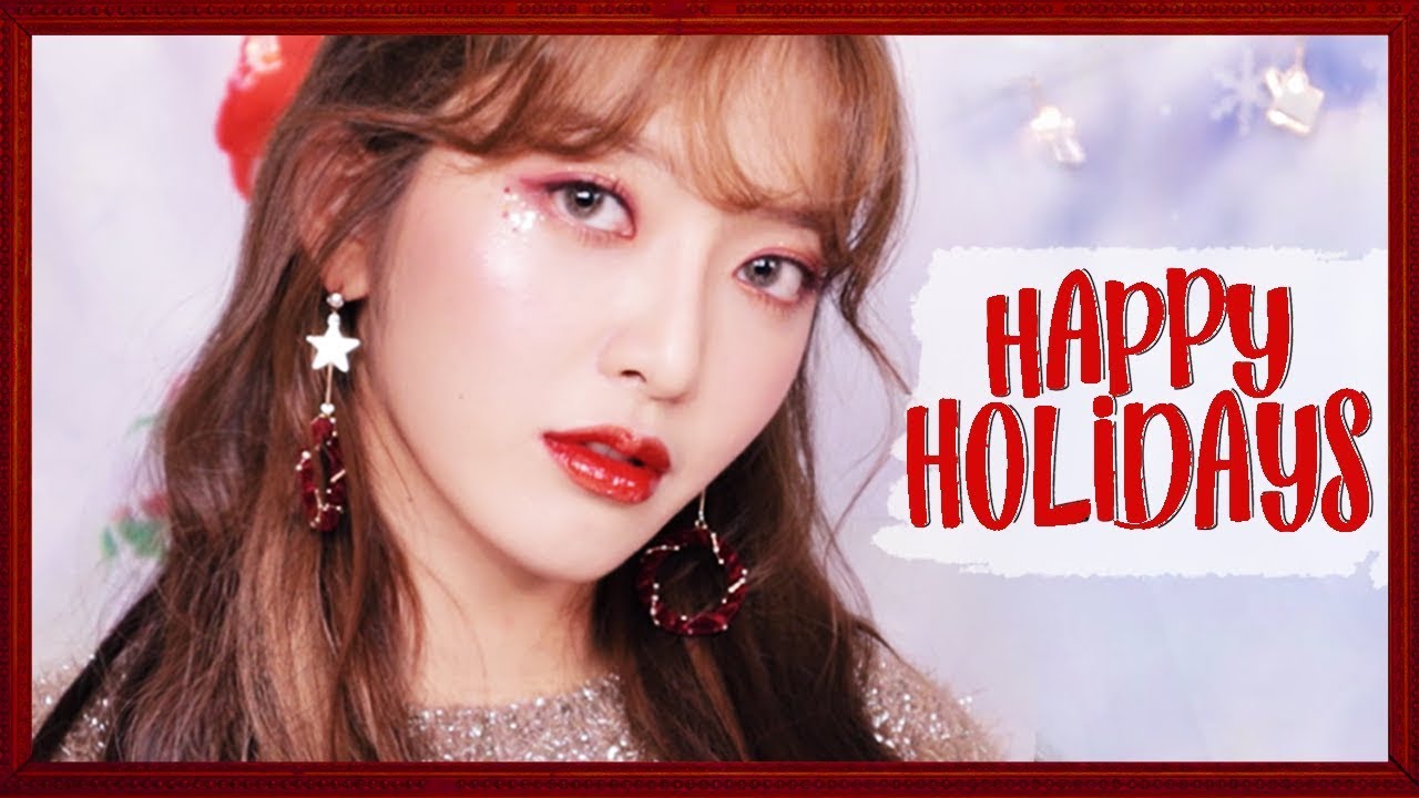 [Eng] 🎄 찬미의 연말 메이크업 추천! 빛나는 레드 립 메이크업 + 폭풍 수다 떨기💖   [찬미찬미해 (like CHANMI)]