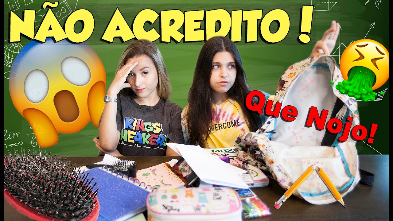MINHA BFF REAGIU AO QUE SOBROU DO MEU MATERIAL ESCOLAR 2019