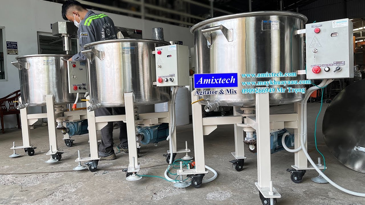 Giao hàng bồn khuấy motor lắp dưới đáy bồn đi Ấn Độ lh 0909 266 949 Á Âu