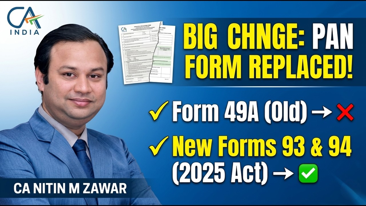 PAN Application Changed in 2025! 🚨 Form 49A Replaced