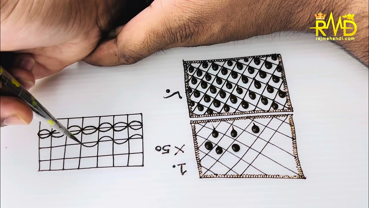 Mehndi Class-5 | Henna Class -5 | Easy check Mandi design | Mehndi tutorial | Raj Mehandi Designer