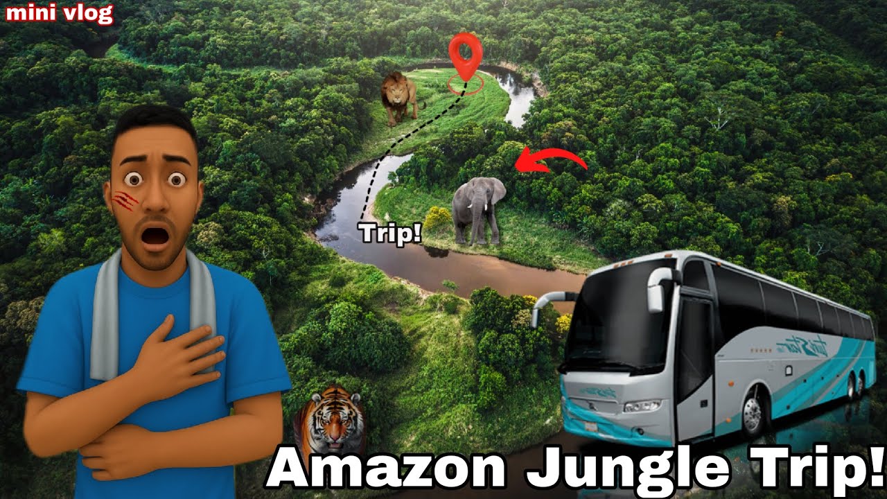 Amazon Jungle Trip!🚍 Bus Simulator Indonesia | Mini Vlog❤️