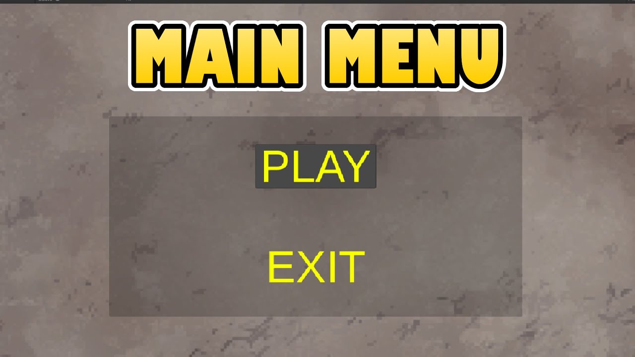 Unity Essentials: Simple Step-by-Step Main Menu Creation