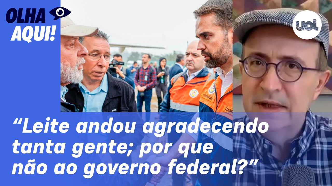 Reinaldo: Eduardo Leite não é claro ao reconhecer a ajuda do governo Lula no Rio Grande do Sul
