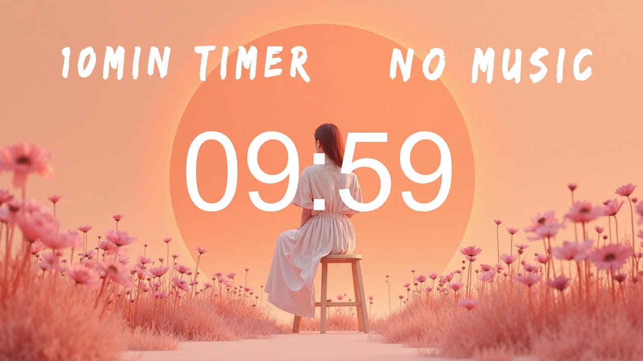 10 Minute Timer | Minimal Aesthetic | Study, Focus, Meditation, Yoga