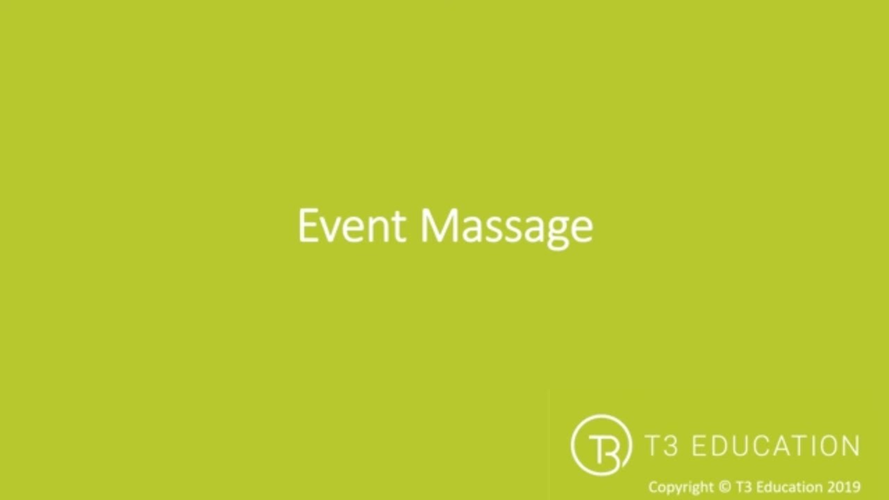 Sports Massage Theory: Getting Ready for Event Massage