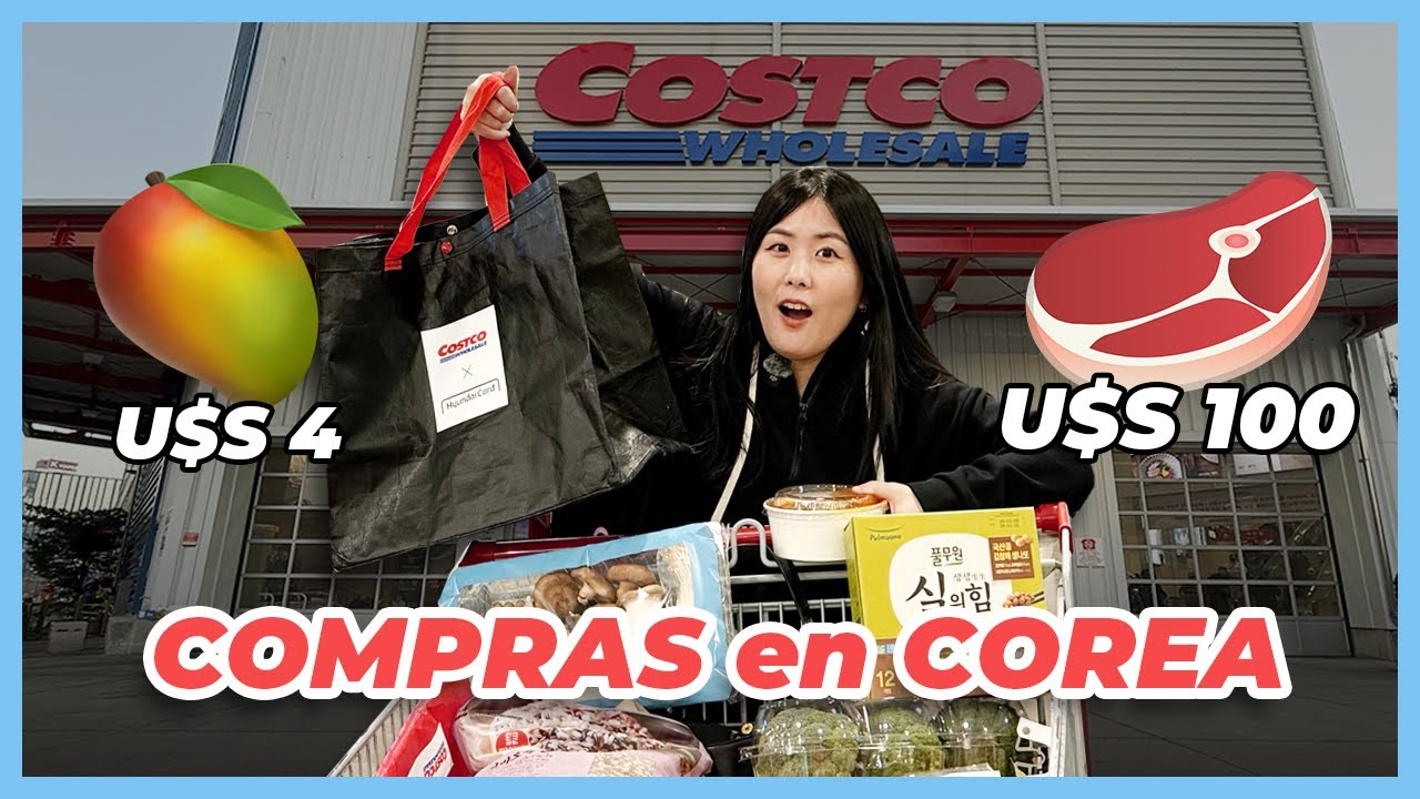 CARNE a 100 DÓLARES 🤯 Así es un SUPERMERCADO en COREA 🛒 DE COMPRAS en un COSTCO COREANO