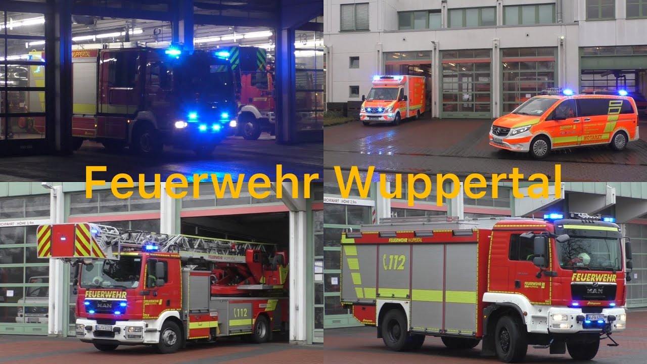 [Unwetter] Einsatzfahrten der BF Wuppertal Wache 1