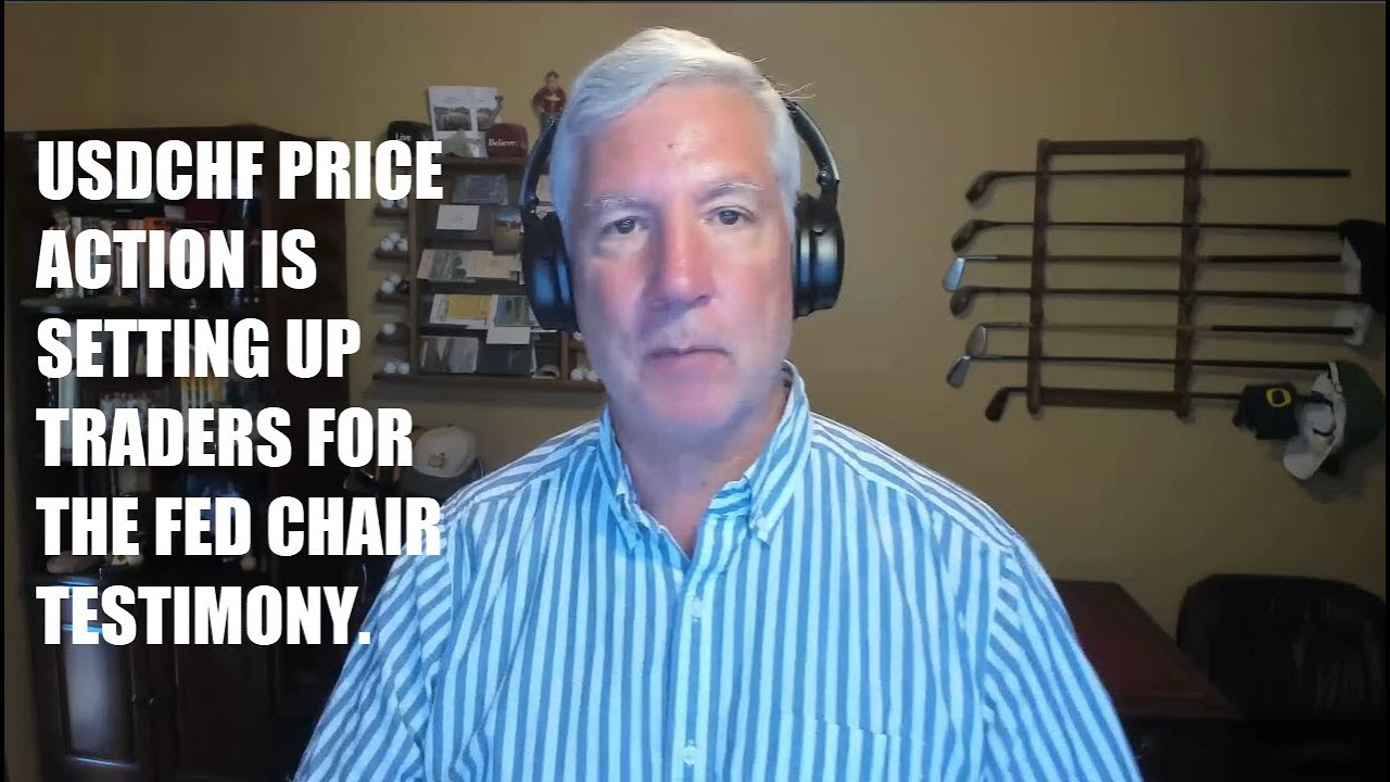USDCHF price action is setting up traders for the Fed Chair testimony