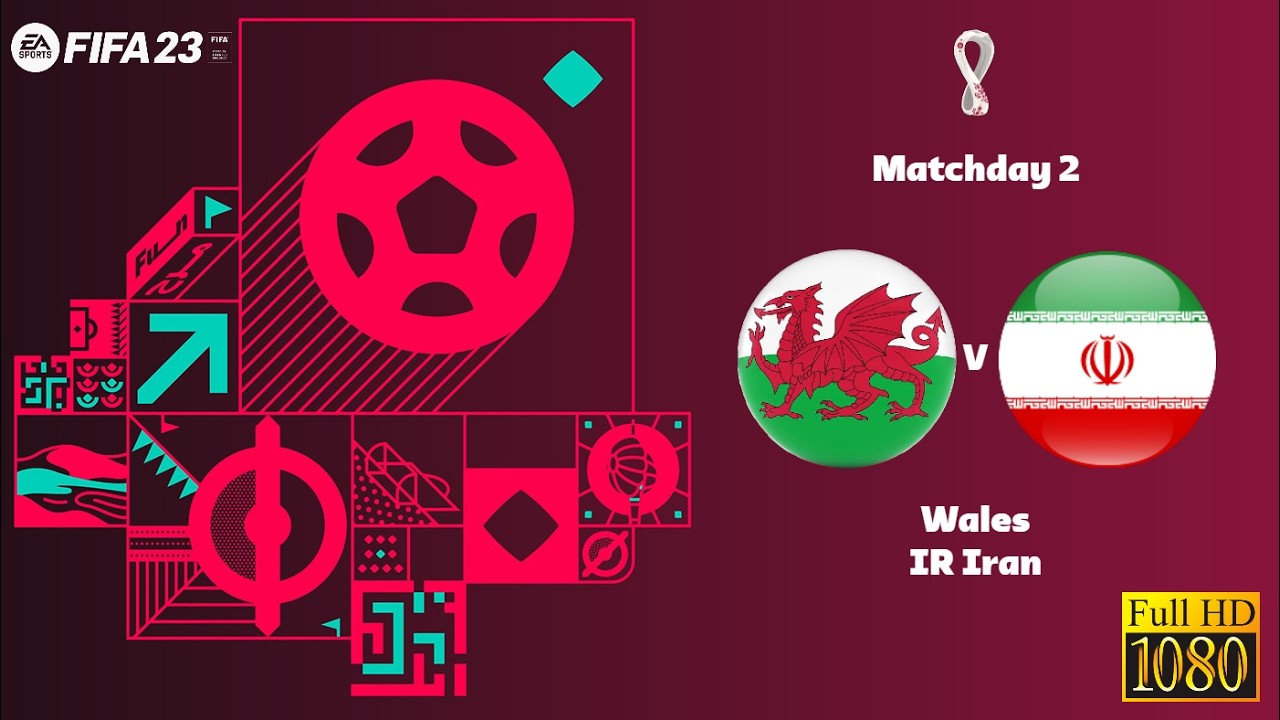 World Cup 2022 Matchday 2 - Wales vs. Iran | FIFA 23 » Full Match