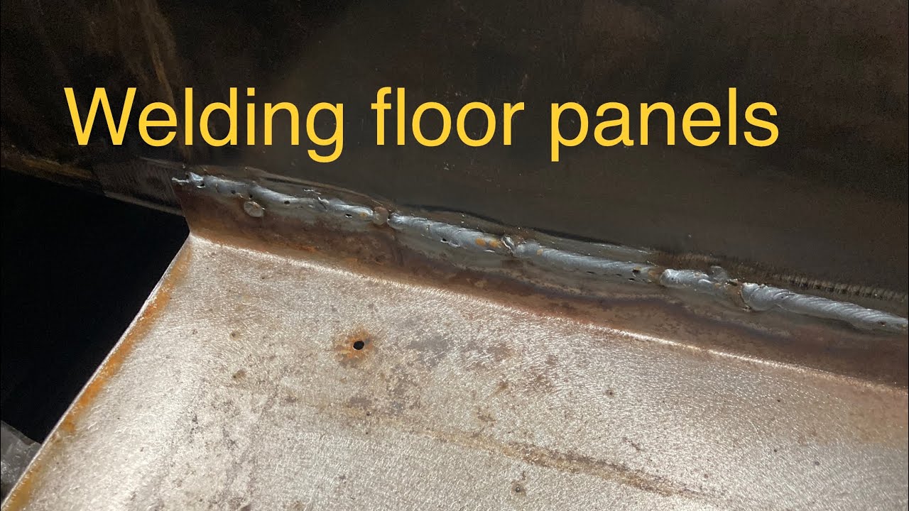 Jeep cj2a welding floor panels