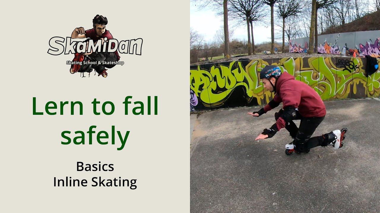 How to fall safely on inline skates – Controlled and safe falls with rollerblades | Basics #03