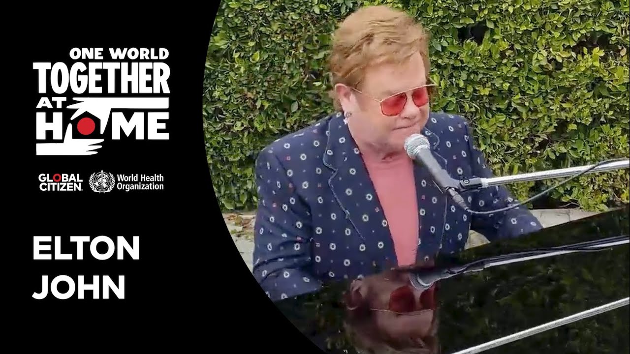 Elton John performs 