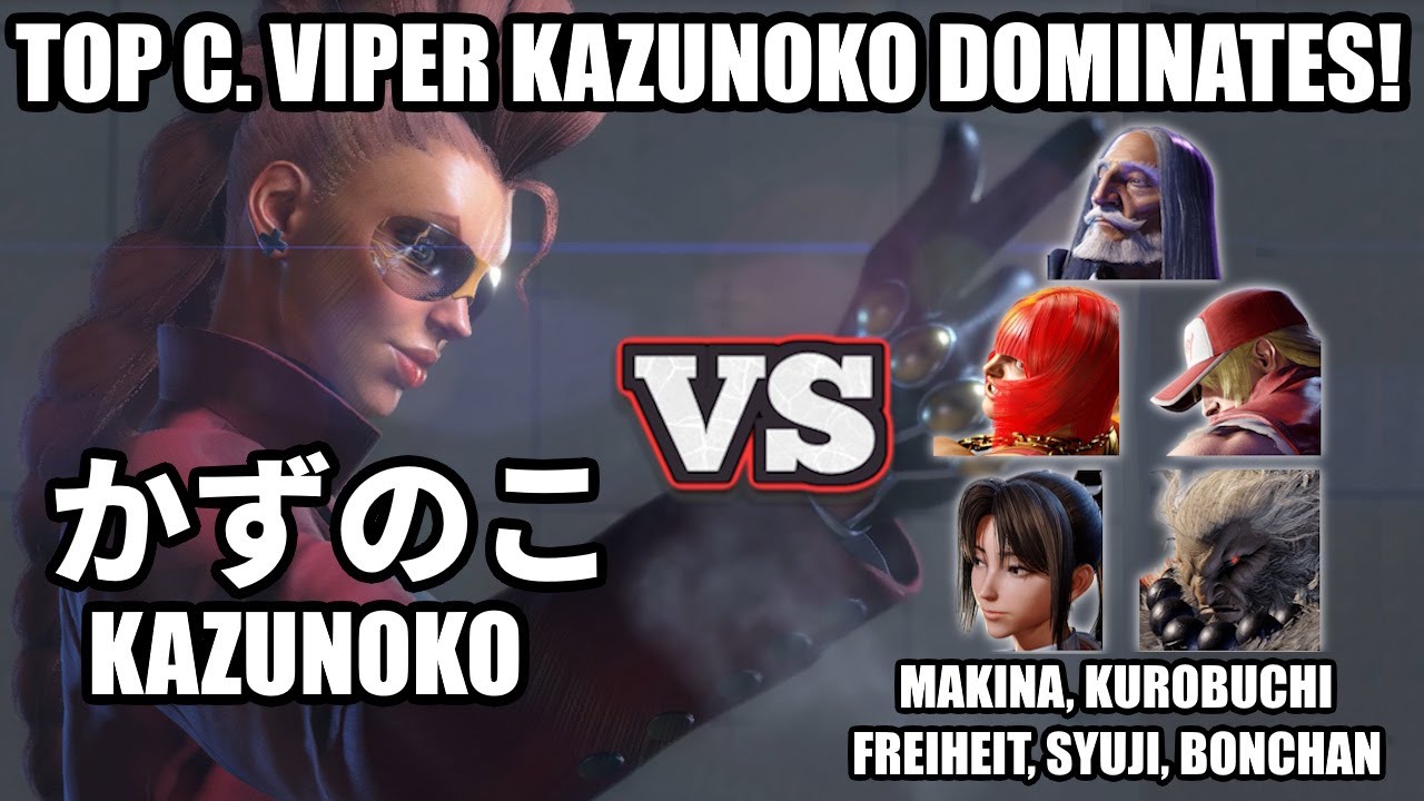 SF6 #1 Рейтинговый Кримсон Вайпер Kazunoko vs Топ-игроки (Street Fighter 6)