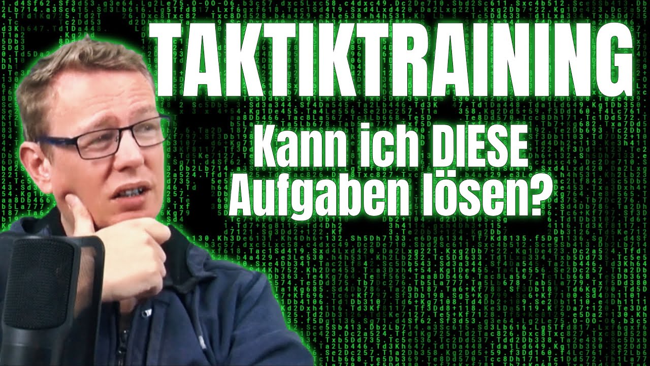 Schachgroßmeister löst Taktikaufgaben - NICHT!
