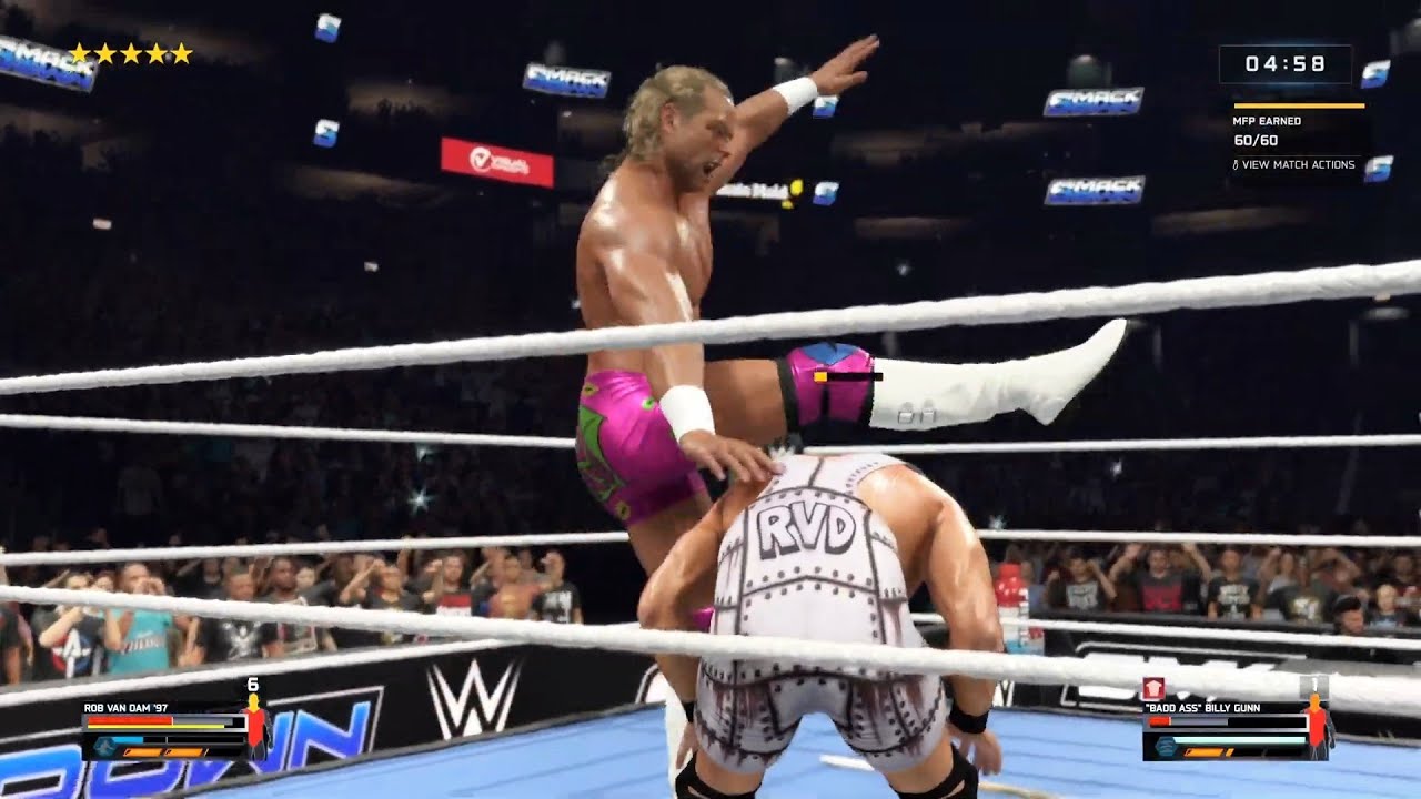 Rob Van dam '97 Vs. Billy Gunn Iron Man Macth WWE 2K25 