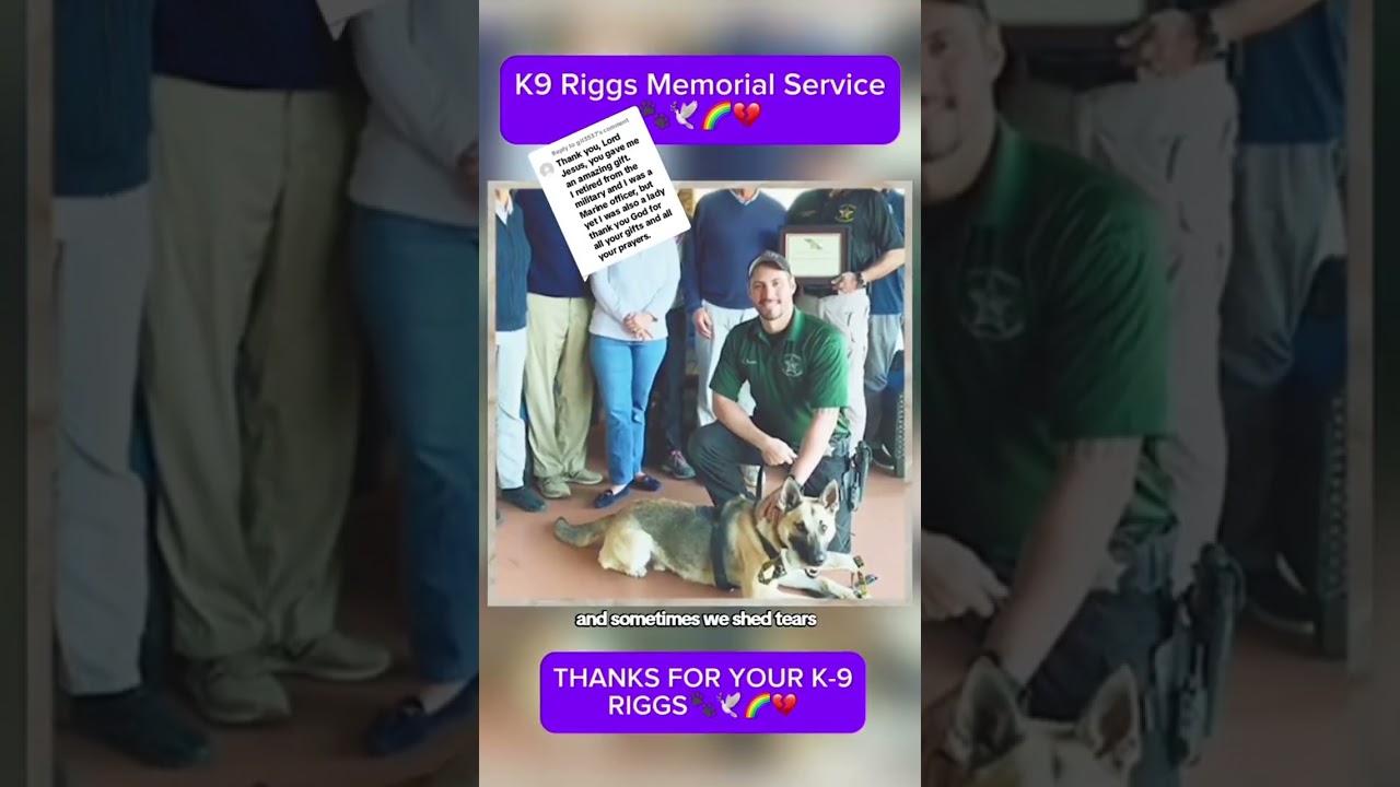 memorial service of K-9 riggs #k9 #dog #RETIREMENT #honor #police