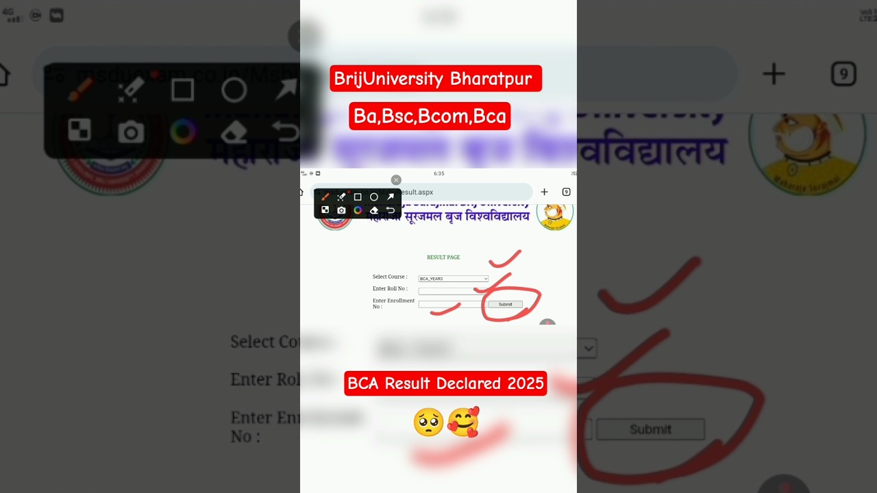 Msbu Ba Result 2025 | Msbu Ba,Bsc,Bcom Result 2025 | BrijUniversity Ba Result 2024 #MsbuResult2025