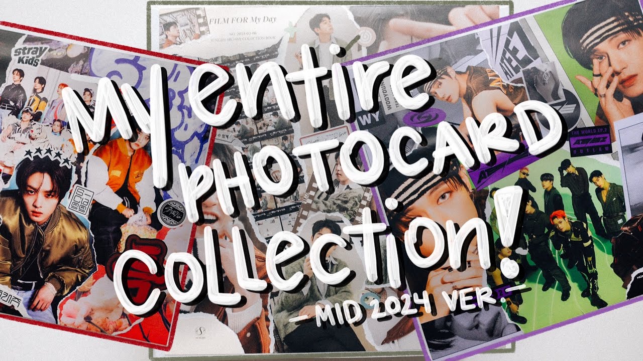 my entire kpop photocard collection !! super chatty mid-2024 ver