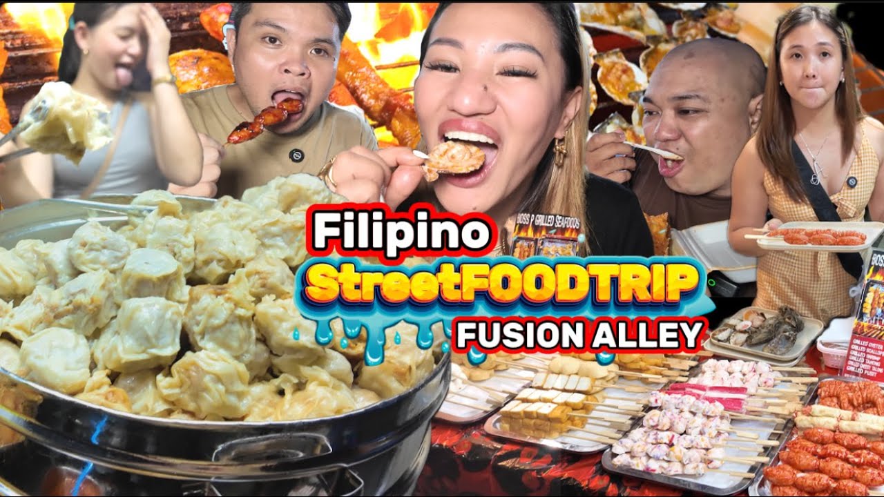 Filipino Streetfood SIOMAI, Tapa Oyabak at SEAFOOD OVERLOAD with Cheesy Talong sa Fusion Alley
