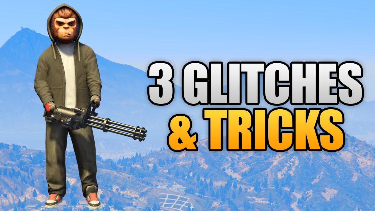 GTA 5 Online - 3 NEW GLITCHES & TRICKS (Walk In Air, Funny Body Animation & Secret Location)