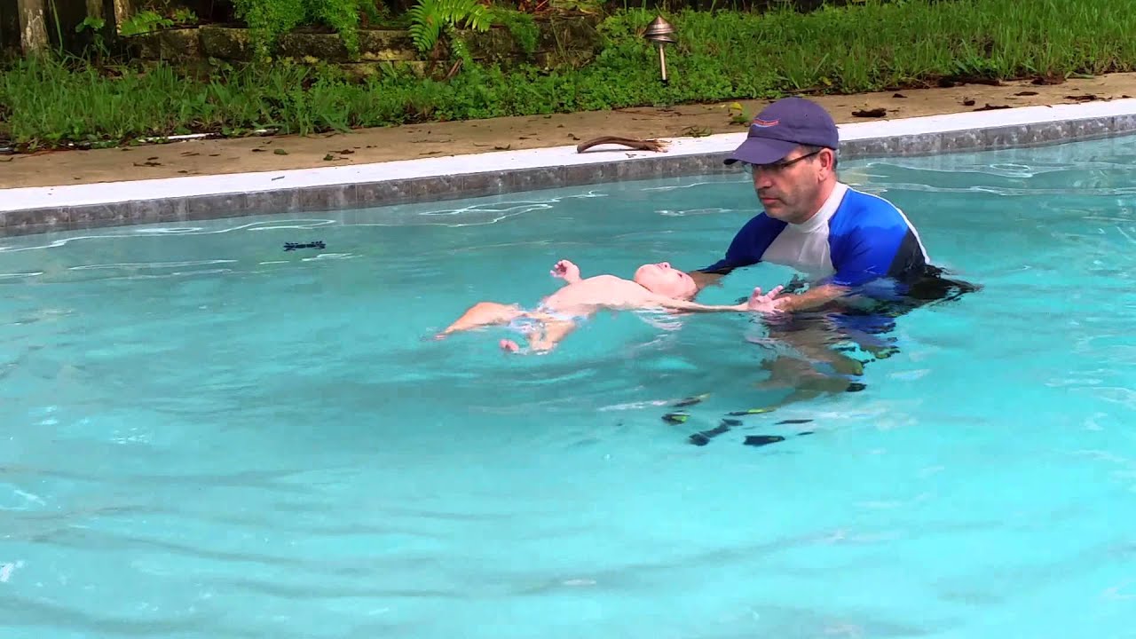 Week 3 of Jett's swim lessons
