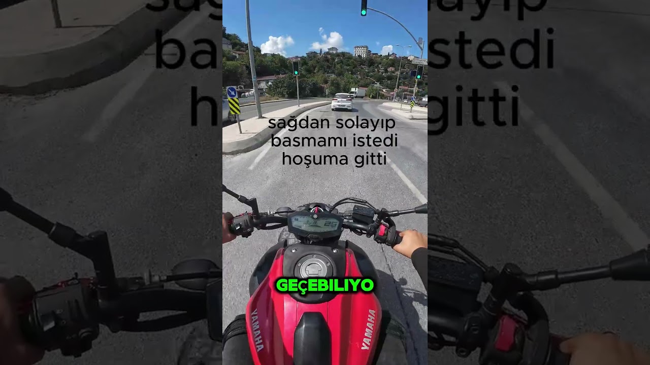 YAMAHA MT 07 İLE A SINIFI EHLİYET SINAV GÜNÜ PARKUR VE TRAFİK FULL EKSİKSİZ İYİ SEYİRLER