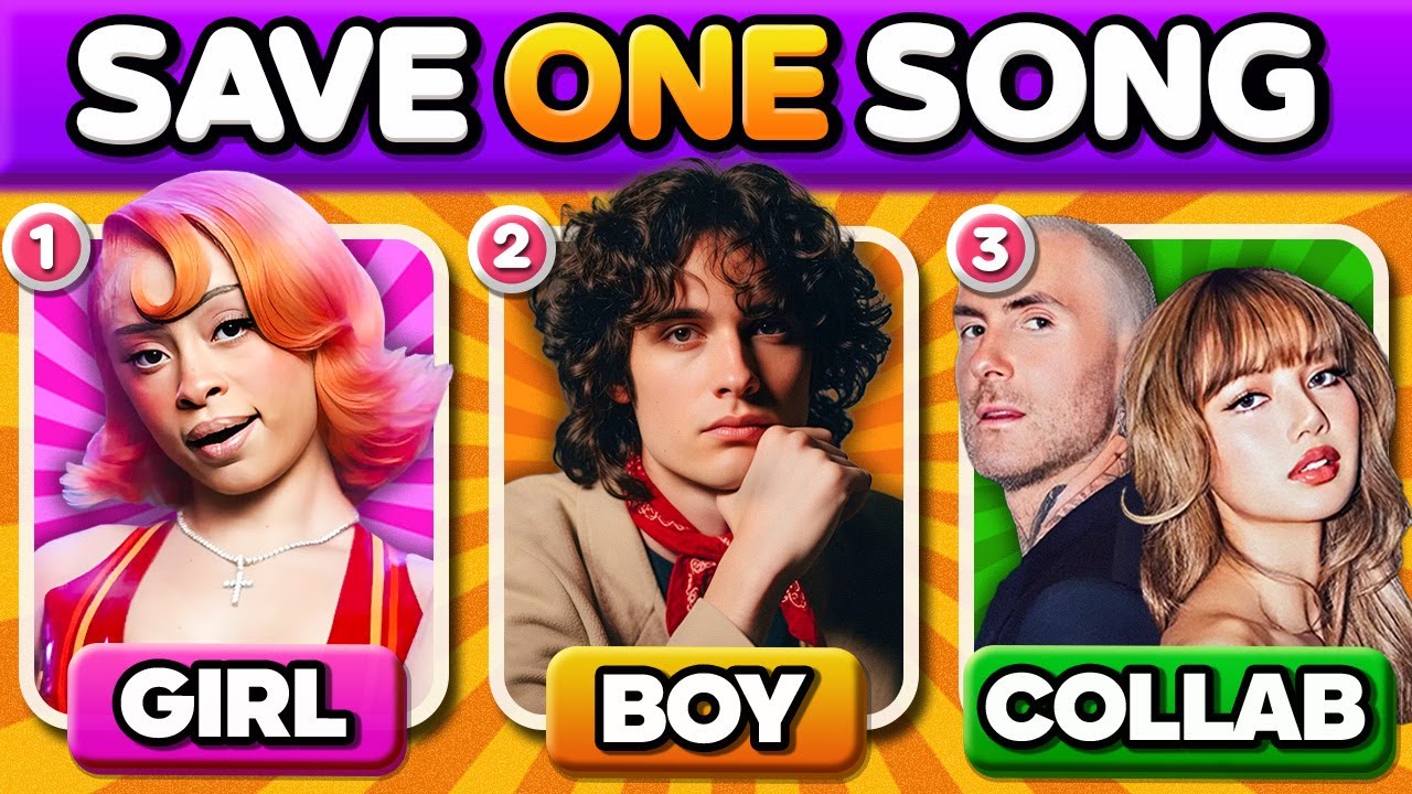 GIRLS vs BOYS vs COLLAB 🤩 Save Your Favorite Song 🎶 Music Quiz 2026