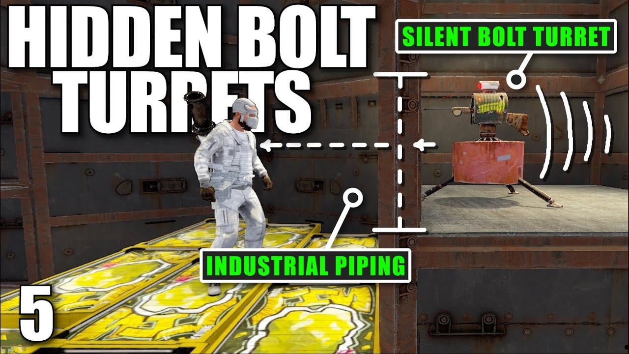 THIS 10+ DEEP CLAN COULDN'T FIND MY HIDDEN BOLT TURRETS | Solo Rust
