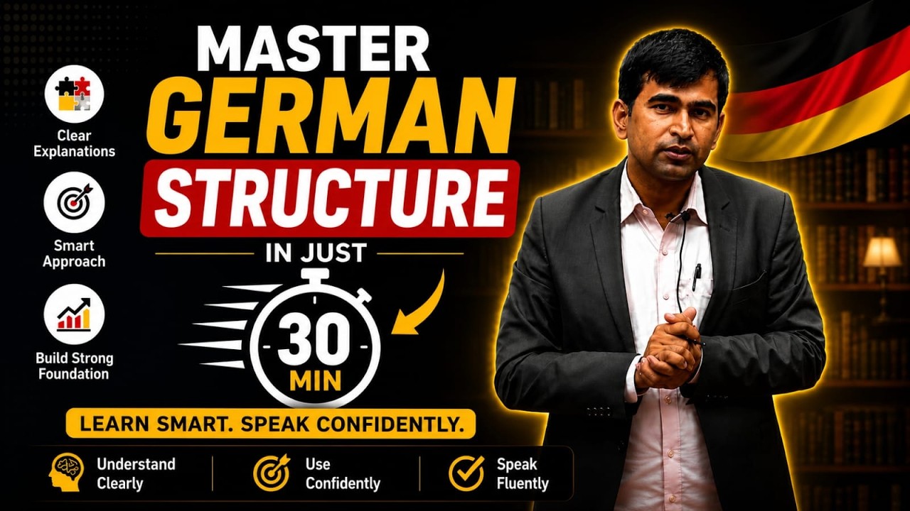 Master German Sentence Structure in Just 30 Minutes